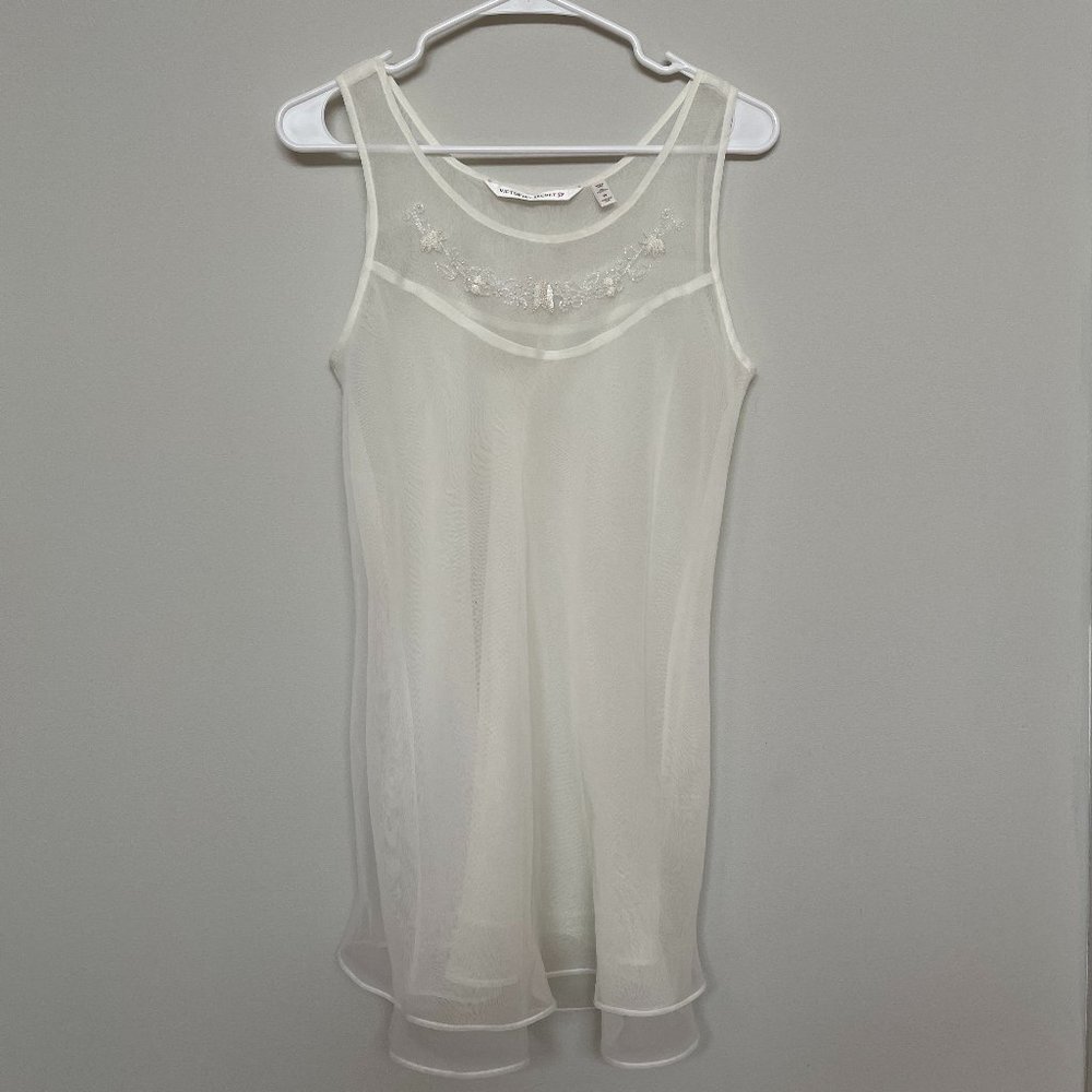 Vintage Victoria's Secret Sheer White Slip